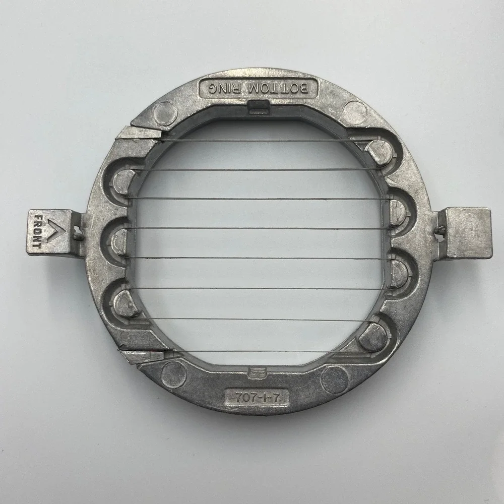 Vintage Veg-O-Matic‎ Replacement Bottom Cutting Ring Part 707-1-B Silver Metal